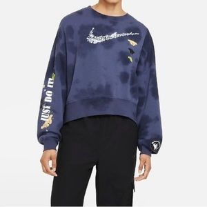 RARE Nike tie-dye crew sweatshirt (limited butterfly good sport theme)